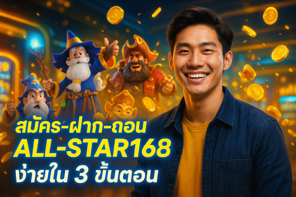 สมัคร-ฝาก-ถอน All-Star168 ง่ายใน 3 ขั้นตอน