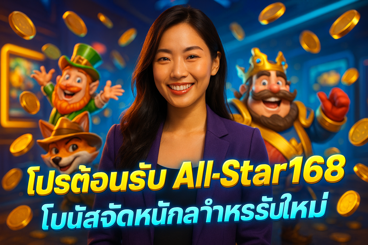โปรต้อนรับ All-Star168 โบนัสจัดหนักสำหรับใหม่